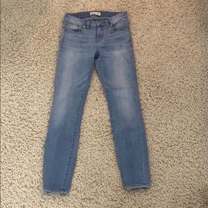 Madewell skinny skinny light wash jeans